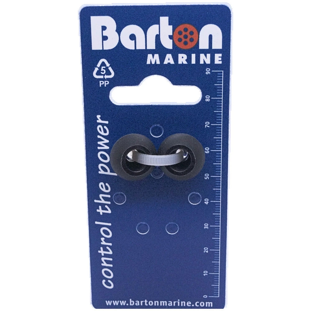 Barton 4mm Rope Stoppers - Black - Pair [42812]
