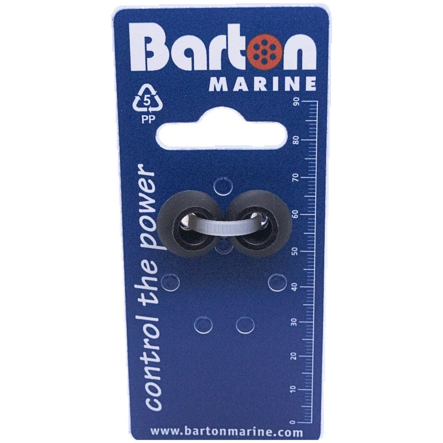 Barton 4mm Rope Stoppers - Black - Pair [42812]