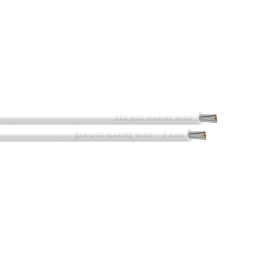 Sea-Dog 8 AWG White Primary Wire - 250' [8008054]