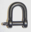 Wichard 1/4" Self-Locking D Shackle - Black