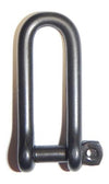 Wichard 1/4" Diameter Long Shackle w/ Captive Pin - Black