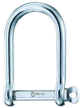 Wichard 1/4" Diameter Self-Locking Wide D Shackle