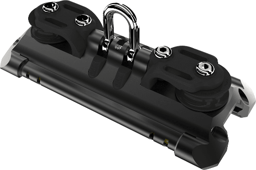 Lewmar Size 1 NTR TB Car w/ Shackle & Pair CL Sheaves