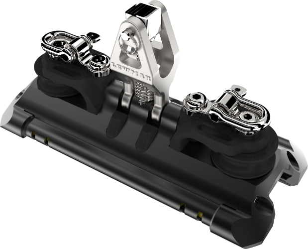 Lewmar Size 2 TB Car w/ Upstand & Pair CL Sheaves & Becket