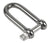 Schaefer 1/4" Long "D" Shackle