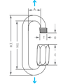 Peguet 7mm (9/32") Zicral Large Opening Maillon Rapide Quick Link