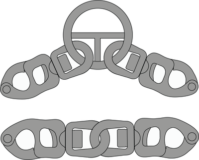 Tylaska T12 Shackle Std/Std Linked Bails