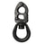 Tylaska 4 1/2" T12 Large Bail Snap Shackle with Black Oxide Finish