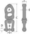 Tylaska 3 3/4" T8 Clevis Bail Snap Shackle