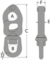 Tylaska 2 15/16" T5 Standard Bail Snap Shackle