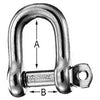 Wichard 1/4" Diameter D Shackle w/ Captive Pin