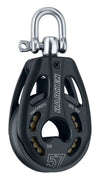 Harken 57mm Black Magic Single Pulley - Swivel